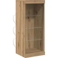 vidaXL LED-Sideboard Artisan-Eiche 41 x 37 x 100 cm Holzwerkstoff