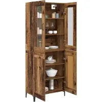 vidaXL Highboard Altholz 69,5 x 34 x 180 cm Holzwerkstoff