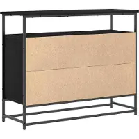 vidaXL Sideboard Schwarz Eichen-Optik 100 x 35 x 80 cm Holzwerkstoff