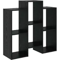 vidaXL Sideboard Schwarz Eichen-Optik 90 x 30 x 90 cm