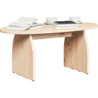 vidaXL Couchtisch Braun 80 x 40 x 35 cm Massives Kiefernholz