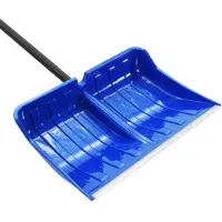 vidaXL Schneeschaufel Blau 147 cm Metall