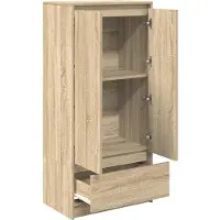 vidaXL Schrank mit Schublade Sonoma-Eiche 55,5x34x119,5 cm