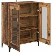 vidaXL Sideboard Altholz 69,5 x 34 x 90 cm Verbundholz und Eisen