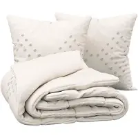 Atmosphera Bettwäsche-Set 220x240 cm mit 2 Kissenbezügen, beige
