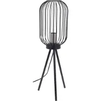 Homestyling Metall-Dreibein Lampe, 36 cm, schwarz - Home Styling Collection