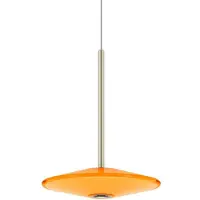 Loom Design LED-Pendelleuchte Solene, orange, Glas, Ø 20 cm