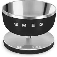 Smeg Küchenwaage "KSC01BLMWW", schwarz (schwarz, matt), B:20,5cm H:15cm, Küchenwaagen, Küchenwaage