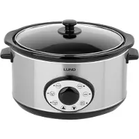 LUND Slow Cooker 280 W 4,5 L mit Timer Modell 67660