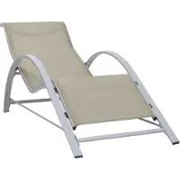 Syfax Sonnenliege Textilene und Aluminium Creme