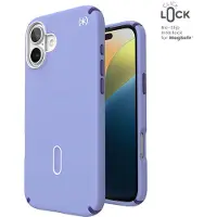 Speck Presidio2 Pro ClickLock & MagSafe - Etui iPhone 16 Plus (Zukunft Lavendel / Cassis lila / weiß)