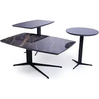 AEA Wohnzimmer Set 3tlg Luxus Couchtisch 2x Beisteltisch Tisch Einrichtung