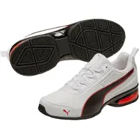 Puma Herren Schuhe weiß Leader VT SL, Farbe:White-Red, Größe:EU 39
