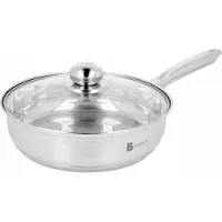 Loyalty SP ZOO Brunbeste Bratpfanne 24 cm mit Glasdeckel – PFAS-frei – Edelstahl – All-in-One-Kochvergnügen!