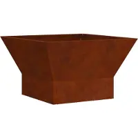 vidaXL Feuerstelle Rostoptik 60 x 60 x 35 cm Wetterfeststahl