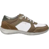 Josef seibel Schnürschuh "New Anvers 10, weiss-multi", Herren, Gr. 42, weiß (weiß, multi), Obermaterial: 100% Rindsleder Leather cow., Schuhe Schnürschuh