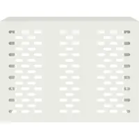 vidaXL Klimaanlagenabdeckung Weiß 110 x 50 x 80 cm Stahl