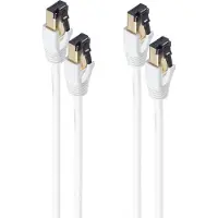 Shiverpeaks BS08-41016-2, 0,5 m, Cat8.1, F/FTP (FFTP), RJ-45, RJ-45, Weiß