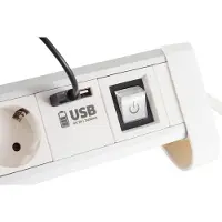 S-Conn S/CONN 60317-W, 1,5 m, Aluminium, Weiß, GS, 4 AC-Ausgänge, 230 V