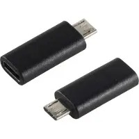 Shiverpeaks BS14-05019, USB Micro-B, USB Type-C, Schwarz