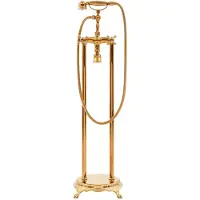 Syfax Freistehende Badewannenarmatur Edelstahl 99,5 cm Golden