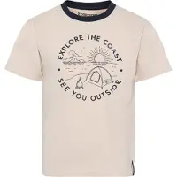Didriksons Mynta T-Shirt, Sand Beige, 140