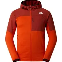 The North Face Mens Polartec Powergrid Stormgap Hoodie lava red/iron clay (JY0) XXL