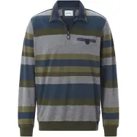 Babista Sweatshirt "Sweatshirt WEMAR", Herren, Gr. S, blau (oliv gestreift), Obermaterial: 100% Baumwolle CO., Sweatshirts Sweatshirt