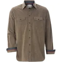 Babista Langarmhemd "Cordhemd GALDIN", Herren, Gr. S, weit, beige, Obermaterial: 100% Baumwolle CO., Hemden Langarmhemd