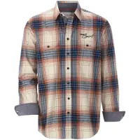 Babista Businesshemd "Flanellhemd OLVAR", Herren, Gr. XL, weit, rot (rot kariert), Obermaterial: 100% Baumwolle CO., Hemden Businesshemd