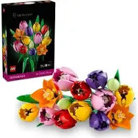 LEGO Botanicals Tulpenstrauß, Bauset für Erwachsene, Blumendekoration, Entspannendes Bauprojekt