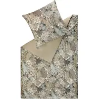 Schöner Wohnen Kollektion Schöner Wohnen Bettwäsche Toucan Farbe beige Größe 155x220+80x80
