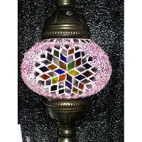 Halay Handgefertigte türkische Nachtlampe in Form eines bunten Sterns – orientalische Tischlampe, 55 cm hoch, einzigartig und dekorativ