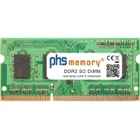 PHS-memory 4GB DDR3 für Acer Aspire E5-531G-P83D RAM SO DIMM PC3L-12800S 2Rx8, 4 GB, DDR3, 1600 MHz, 204-pin SO-DIMM