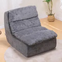 COMHOMA Sofa Relaxsessel TV-Sessel Fernsehsessel Ruhesessel mit tiefer Sitzfläche Einzelsofa Schaumstoffliege, Keine Montage, Grau