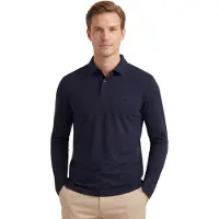 BOSS Pirol 10272555 Green Langarm-polo