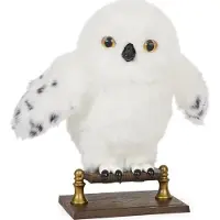 Spin Master Interaktive Hedwig Eule Plüschtier, Harry Potter, 15 Soundeffekte, 30cm, Zauberhafte Hedwig, Ab 5 Jahren