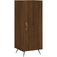 Syfax Sideboard Braun Eichen-Optik 34,5x34x90 cm Holzwerkstoff