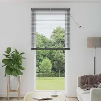 Syfax Jalousie Silber Grau 213 x 90 cm 25 mm PVC