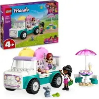 LEGO Friends Heartlake City Eiswagen, Bauset für Kinder ab 4 Jahren, 92 Teile, 2 Mini-Puppen, Inklusive Hasenfigur