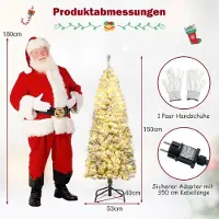 Northix 150 cm großer künstlicher Weihnachtsbaum mit LED-Beleuchtung