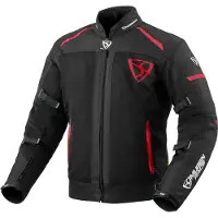 MUGENRACE Fuggire-A Motorrad Textiljacke, schwarz/rot, S