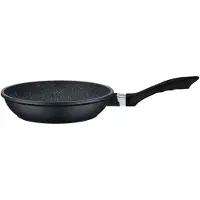 GSW Bratpfanne "Gourmet Granit", schwarz (schwarz, graphit), H:6cm Ø:28cm, Pfannen, Bratpfanne, mit VITAFLON GRANIT Antihaft-Versiegelung, Induktion