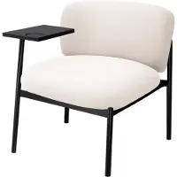COMHOMA Loungesessel Sessel Relaxsessel Ohrensessel modern, Polsterstuhl mit Metallbeinen, Einzelsofa für Wohnzimmer/Schlafzimmer/Garten, Beige