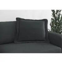 Trendmanufaktur Sofakissen "Bourbon", grau (anthrazit), B:70cm H:12cm T:70cm, Stoff, Polsterauflagen, Sofakissen, modernes Flatkissen 70x70 cm, in trendigem Cord erhältlich, universal