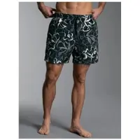 Trigema Shorts "Bade-/Freizeitshorts mit Druckmotiv", Damen, Gr. XL, US-Größen, schwarz, Web, 50% Baumwolle, 50% Polyamid, Hosen Shorts