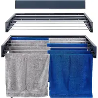 Foxydry Platzsparender Wand-Wäscheständer, ideal für Badezimmer und Waschküche - Hide 101 cm