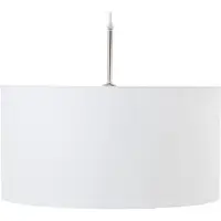Halay Hanglamp MIRAMUZ 50 cm x 25 cm in Grau aus Baumwollmix, Höhenverstellbar, E27 Fassung, Metall, Nickel