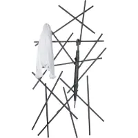 Spinder Design Garderobenleiste DESIGN "MATCHES", schwarz, B:100cm H:184cm T:15cm, Edelstahl, Garderobenhalter, Garderobenleiste, Breite 100 cm, Höhe 184 cm