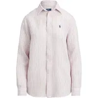Ralph Lauren für Damen. 211A96158011 Klassisches Leinenhemd rosa (M), Lässig, Langarm
